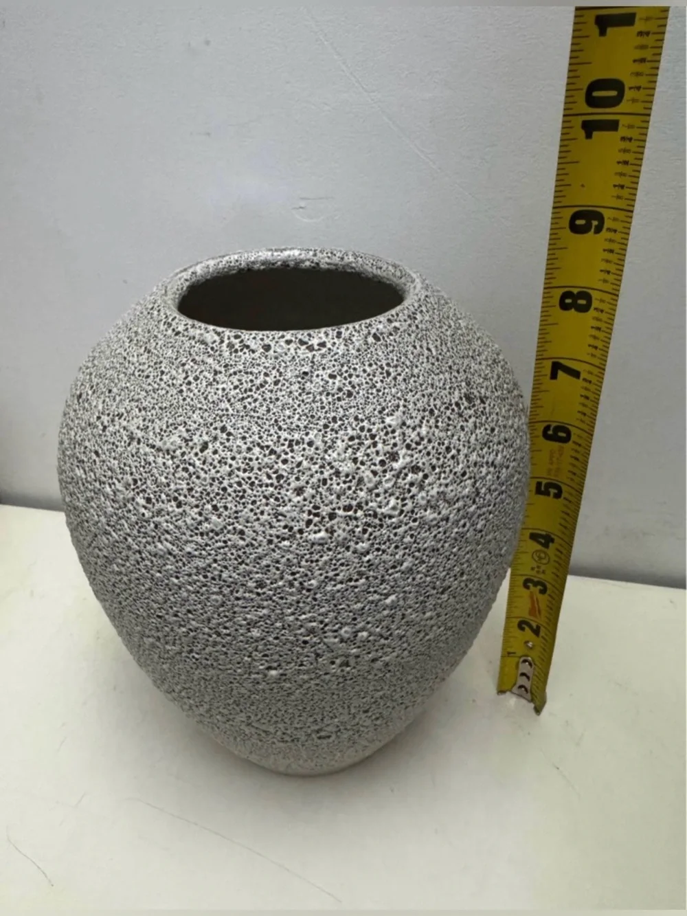 West Elm Textured Stone-Effect Vase
